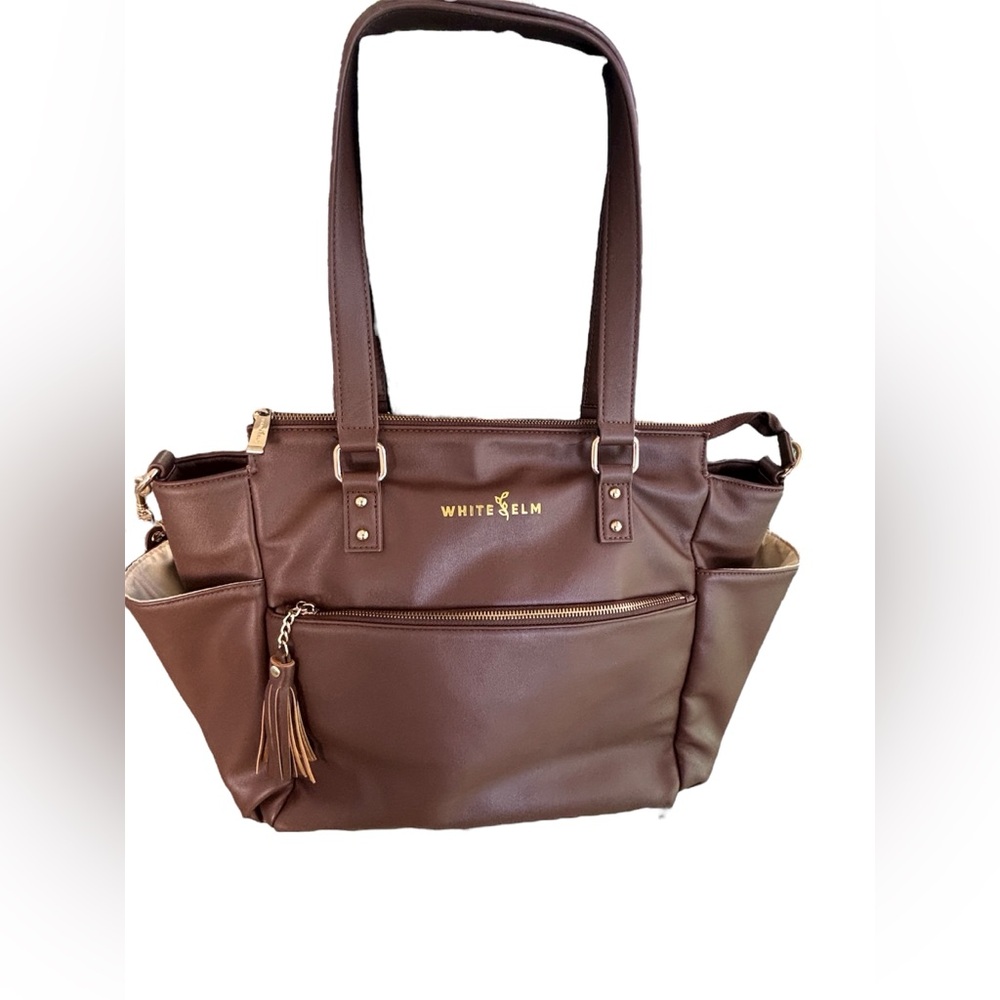 White Elm Gemini Convertible Bag in Coffee Brown